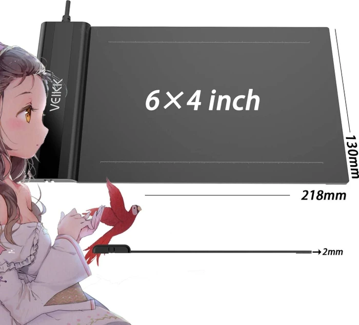 VEIKK S640 Pen Tablet, schwarz