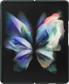 Samsung Leather Cover für Galaxy Z Fold 3 5G grün