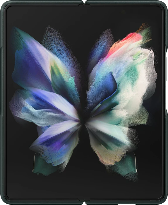 Samsung Leather Cover für Galaxy Z Fold 3 5G grün