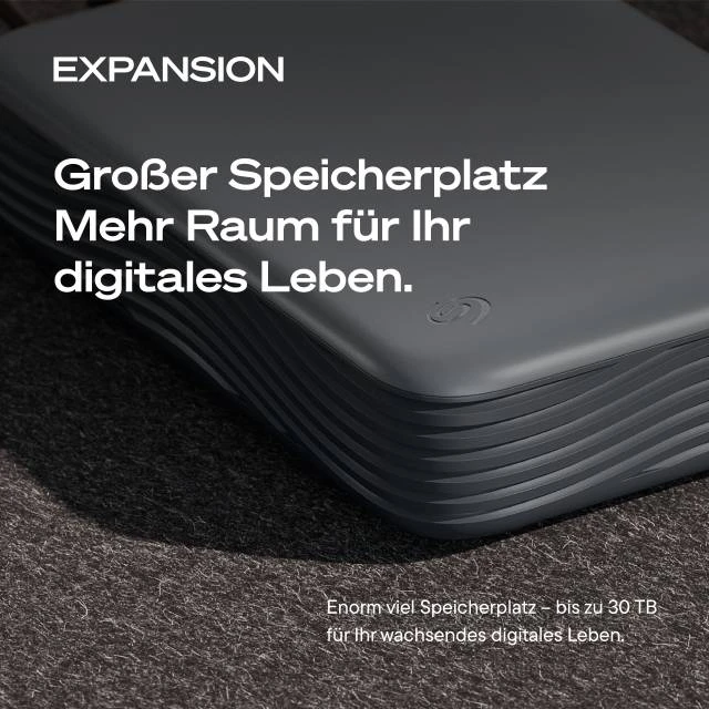 Seagate Expansion Desktop (2026), 16TB, USB 3.0 Micro-B