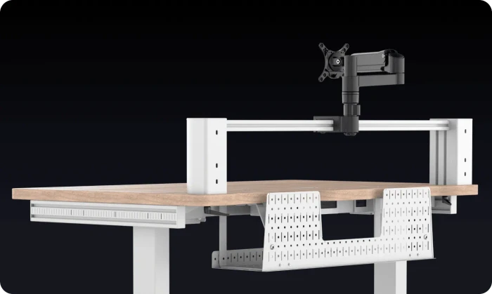 Corsair Platform:4 Schreibtisch 120x76cm Kiefer/weiß
