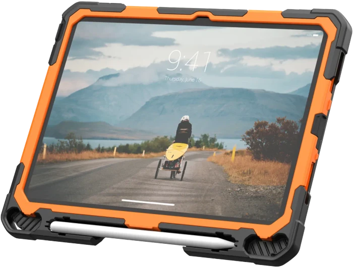 UAG Plasma Series Case für Apple iPad (10.Gen, 2022) 10.9", schwarz, orange
