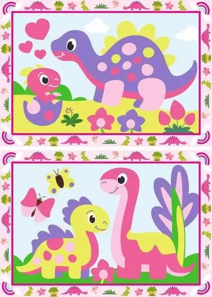 Ravensburger Malen nach Zahlen CreArt Bunte Dinosaurier