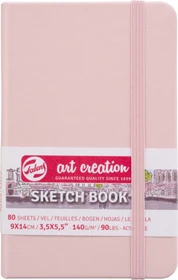Royal Talens Skizzenbuch pastellrosa, 130x210mm, glatt, 80 Blatt