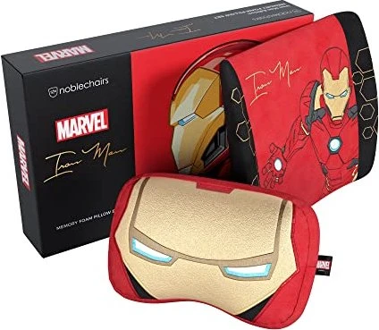 noblechairs Kissen-Set Iron Man Edition, gold/rot
