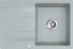 systemceram Genea 75 F Einbau Becken reversibel mit Ablauffernbedienung titan