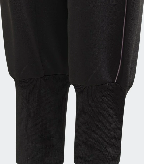 adidas Winter Glam Fleece Loose Trainingshose lang black/matt purple metallic (Junior)