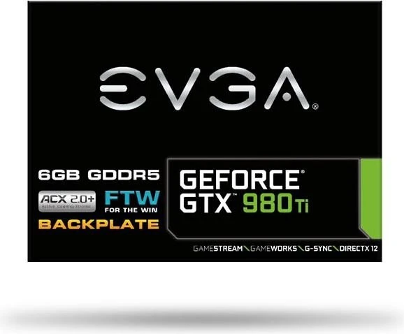 EVGA GeForce GTX 980 Ti FTW ACX 2.0+, 6GB GDDR5, DVI, HDMI, 3x DP