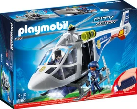 playmobil City Action Polizeihubschrauber mit LED Suchlicht