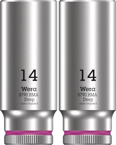Wera 8790 HMA Deep Außensechskant Steckschlüssel 1/4", 14x50mm