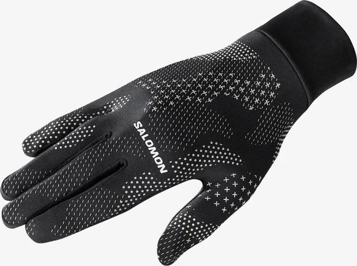 Salomon Cross Warm Handschuhe deep black/ao/reflective silver
