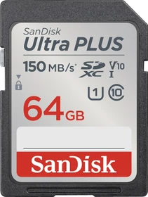 SanDisk Ultra PLUS R150 64GB, UHS-I U1, Class 10