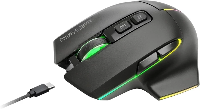 Mars Gaming MMW-VECTOR Tri-Mode Wireless schwarz, USB/Bluetooth