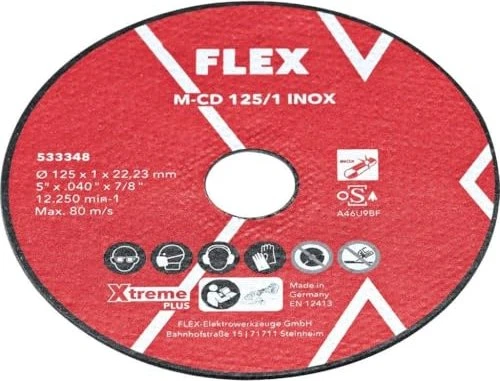 Flex M-CD 125/1 INOX 10VE Trennscheibe, 125x1x22.2mm, 10 Stück