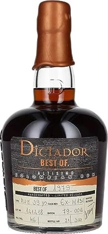Dictador Best of 1979 Altisimo 700ml