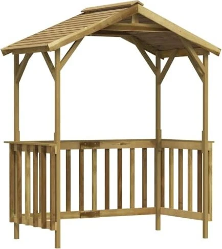 vidaXL Grillpavillon Kiefernholz Imprägniert 163.5x93x210cm