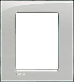 Bticino Livinglight Abdeckrahmen 1-fach, eisgrau