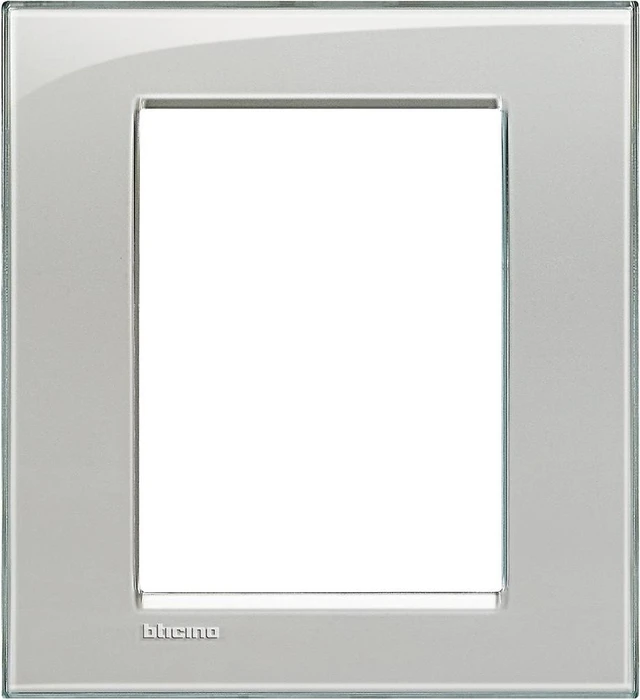 Bticino Livinglight Abdeckrahmen 1-fach, eisgrau