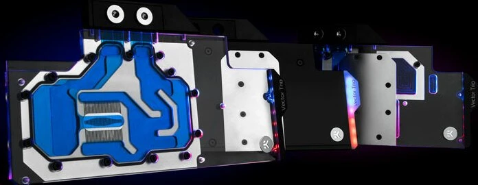 EK Water Blocks Quantum Line EK-Quantum Vector Trio RTX 2080 D-RGB, Nickel, Acetal