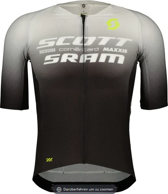 Scott RC Scott-Sram Aero Trikot kurzarm schwarz/weiß (Herren)