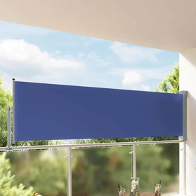vidaXL Ausziehbare Seitenmarkise 300x100cm blau