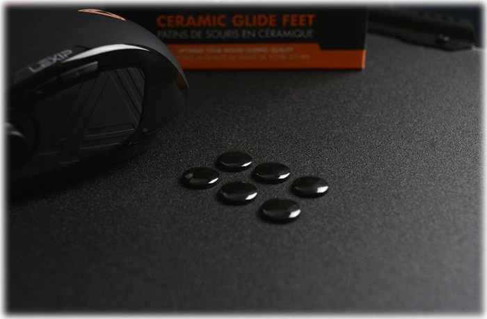 Lexip Mo42 Ceramic Glide Feet, Mausgleiter, schwarz