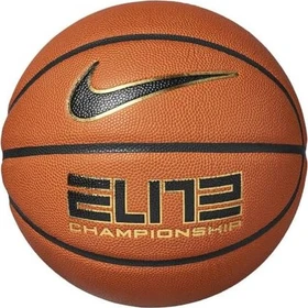 Nike Elite Championship Basketball amber/black/metallic 7