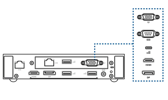 ASUS ExpertCenter PN43-SN100AD, N100, 4GB RAM, 128GB SSD, passive Kühlung