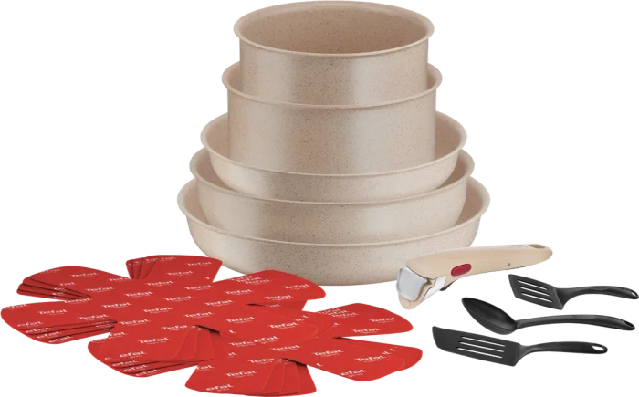 Tefal L78390 Ingenio Delight Kochgeschirr-Set, 17-tlg.