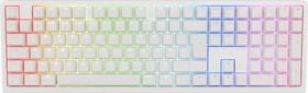 Ducky Zero 6108 Wireless, Pure White, LEDs RGB, MX2A SPEED RGB Silver, USB/Bluetooth, DE