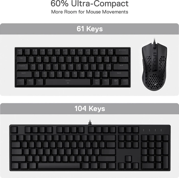Redragon K630 Dragonborn, schwarz, LEDs RGB, hot-swap, Redragon BLUE, USB, US