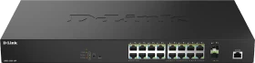 D-Link DMS-1250 Rackmount 2.5G Smart Switch, 16x RJ-45, 2x SFP+, 370W PoE++ (DMS-1250-18P)