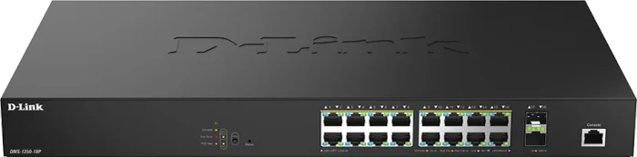 D-Link DMS-1250 Rackmount 2.5G Smart Switch, 16x RJ-45, 2x SFP+, 370W PoE++
