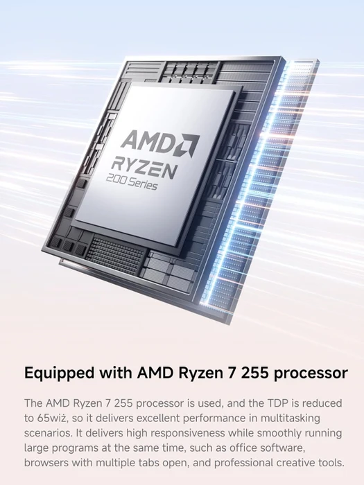 Minisforum AI X1, Ryzen 7 255, 64GB RAM, 1TB SSD