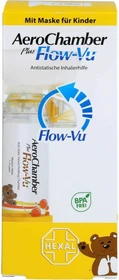Hexal AeroChamber Flow-Vu Kinder mit Maske gelb