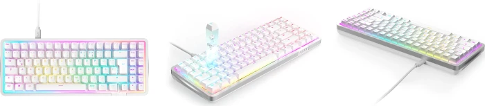 NZXT Function Elite MiniTKL, matt weiß, LEDs RGB, hot-swap, NZXT Magnetic, USB, DE