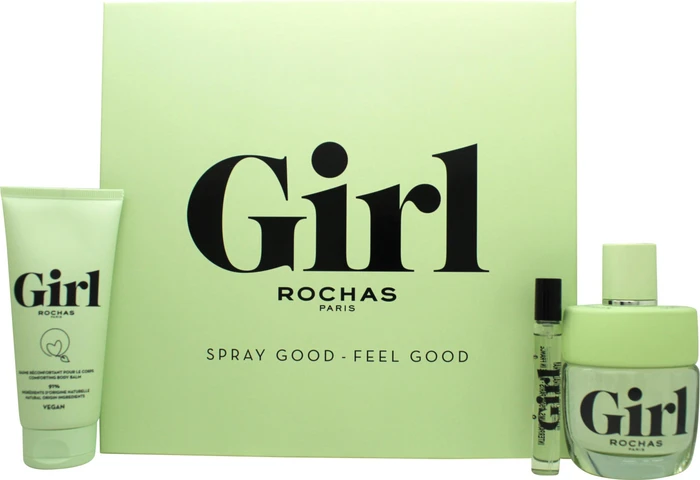 Rochas Girl EdT 100ml + Bodylotion 100ml + EdT 7.5ml Duftset