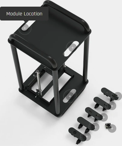 Streacom DA6 Open Frame, schwarz, Mini-ITX