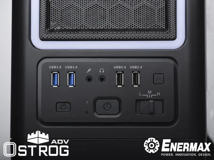 Enermax Ostrog ADV blau, Acrylfenster