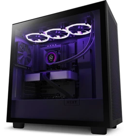 NZXT H7 Flow Black, schwarz, Glasfenster