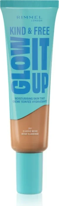 Rimmel Kind & Free Glow It Up Skin Tint 201 classic beige, 30ml