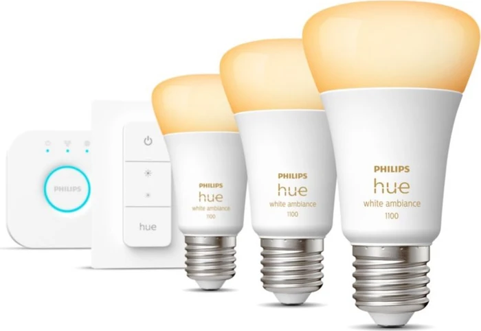 Philips Hue White Ambiance 1100 E27 8W Starter-Kit
