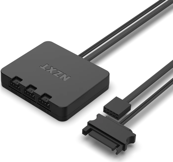 NZXT F Series F120 RGB DUO, Matte Black, schwarz, LED-Steuerung, 120mm, 3er-Pack