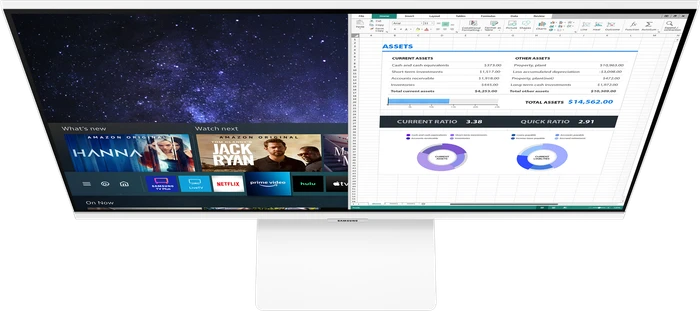 Samsung Smart Monitor M5 M50A, weiß, 27"