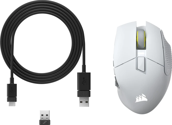 Corsair Scimitar Elite Wireless SE MMO, weiß, USB/Bluetooth
