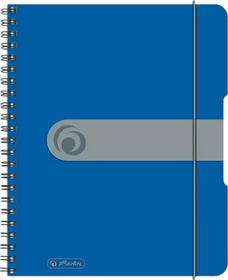 Herlitz Spiralblock to go, A5, kariert, Kunststoff-Cover, 80 Blatt