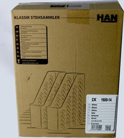 HAN Stehsammler Beschriftungsetikett, A4, dunkelblau, 2er-Pack