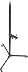 Manfrotto Stativ mit Rollen und Gleitträger, schwarz