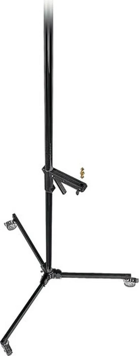 Manfrotto Stativ mit Rollen und Gleitträger, schwarz