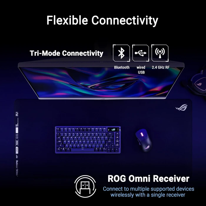ASUS ROG Keris II Origin Wireless Black, USB/Bluetooth